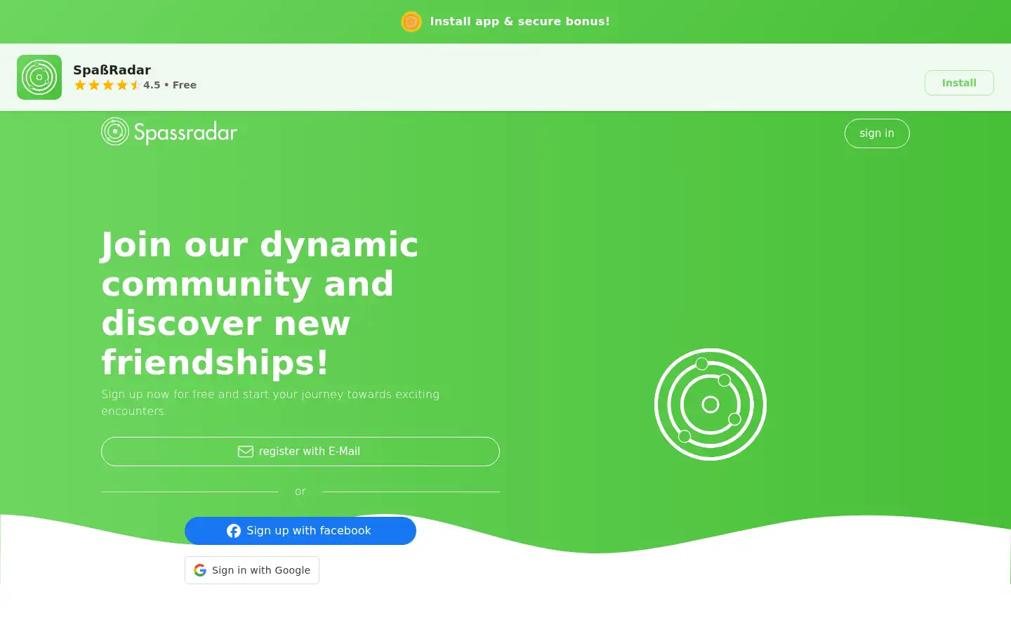 Screenshot of spassradar.de