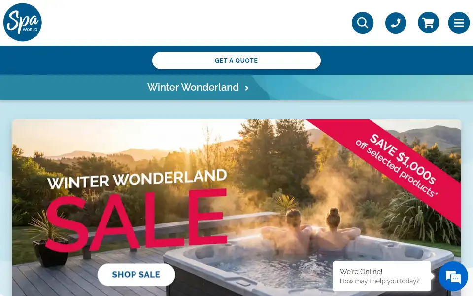 Screenshot of spaworld.co.nz