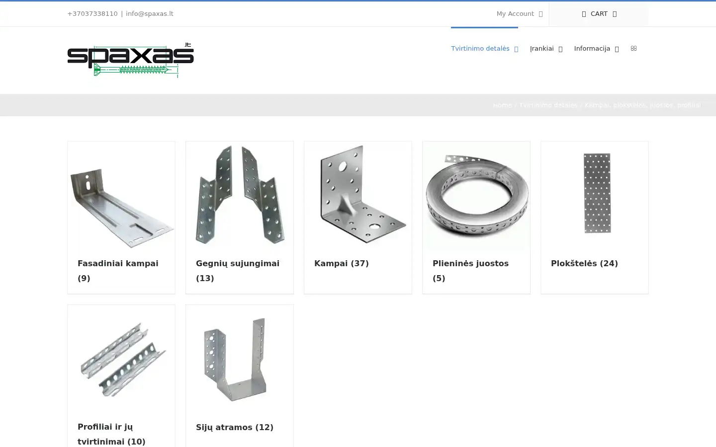 Screenshot of spaxas.lt