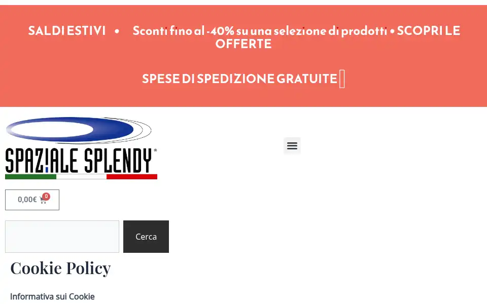 Screenshot of spazialesplendy.net