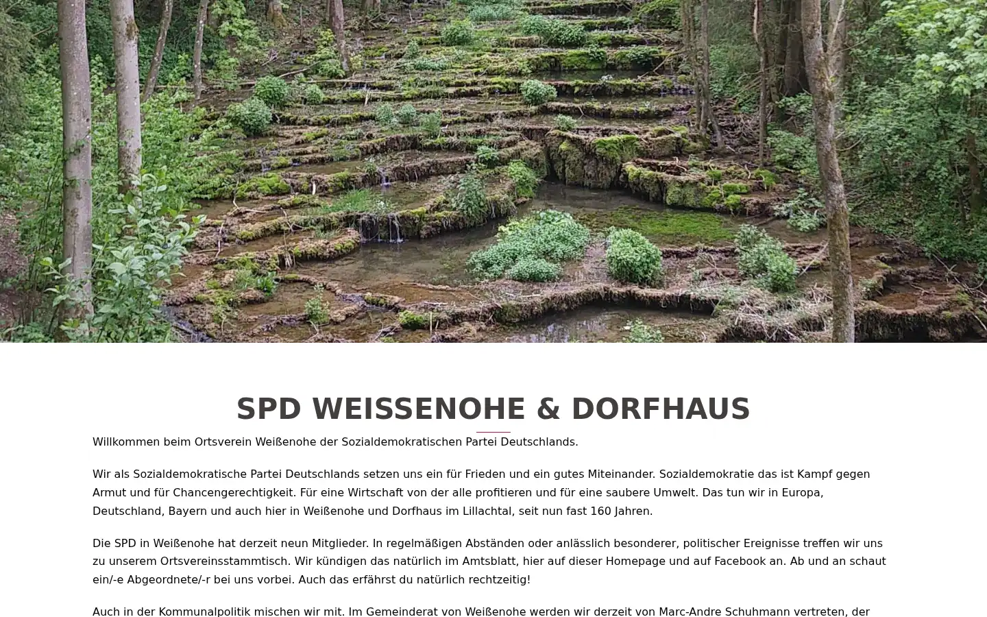 Screenshot of spd-weissenohe.de