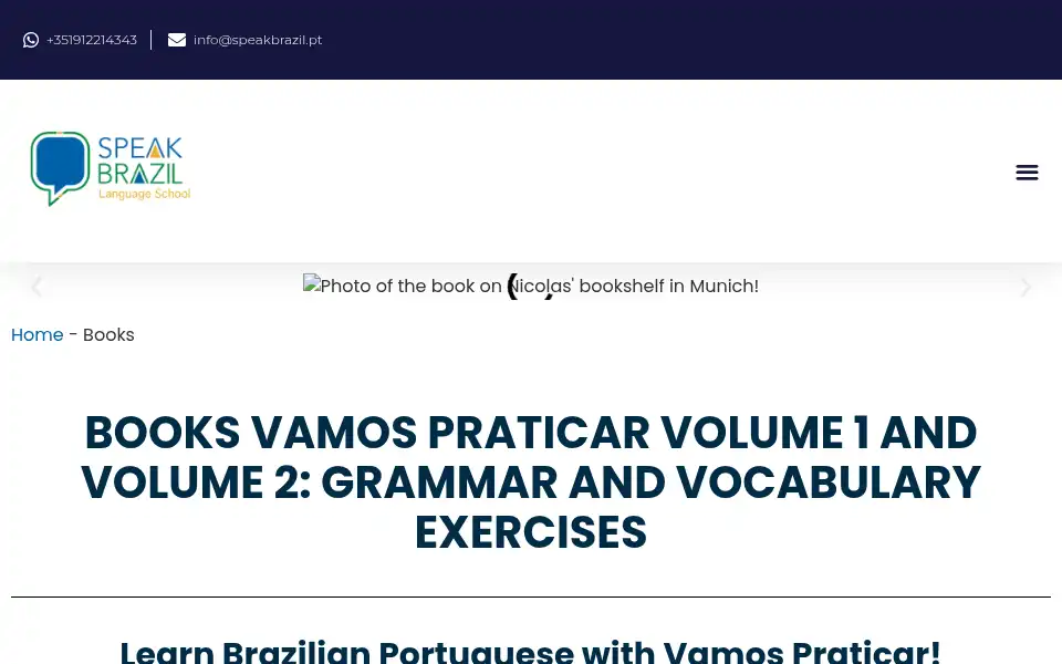Screenshot of speakbrazil.pt