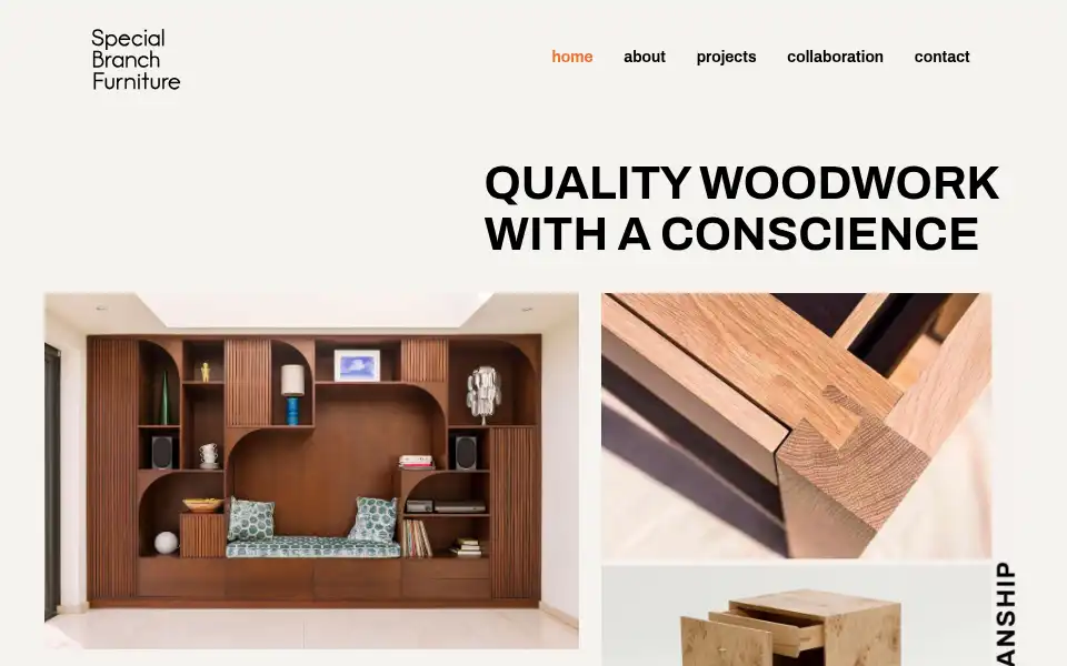 Screenshot of specialbranchfurniture.co.uk