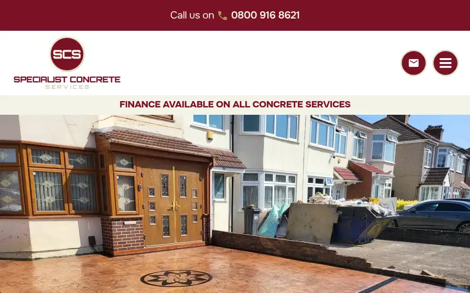 Screenshot of specialistconcreteservices.co.uk