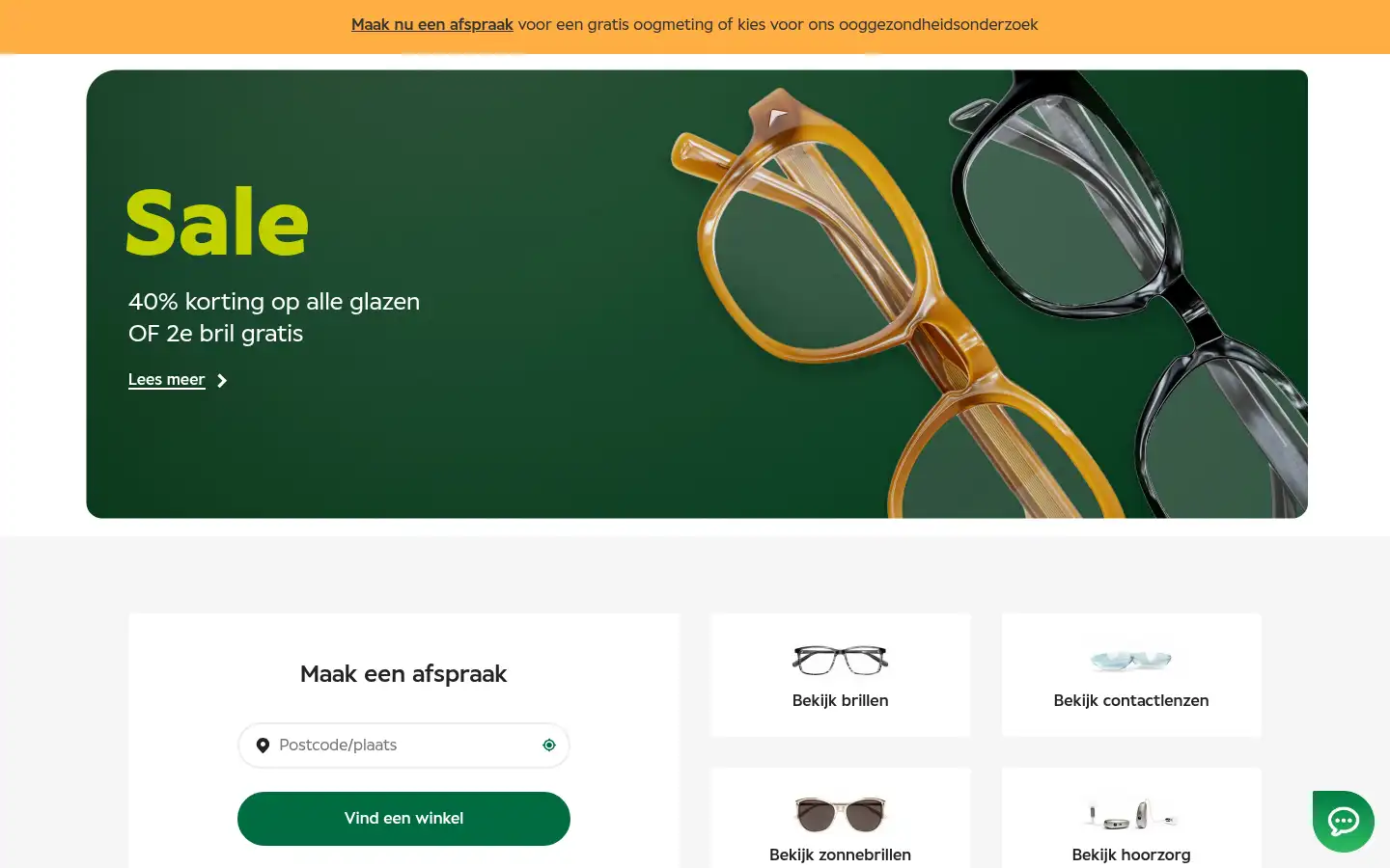 Screenshot of specsavers.nl