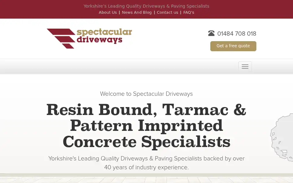 Screenshot of spectaculardriveways.co.uk