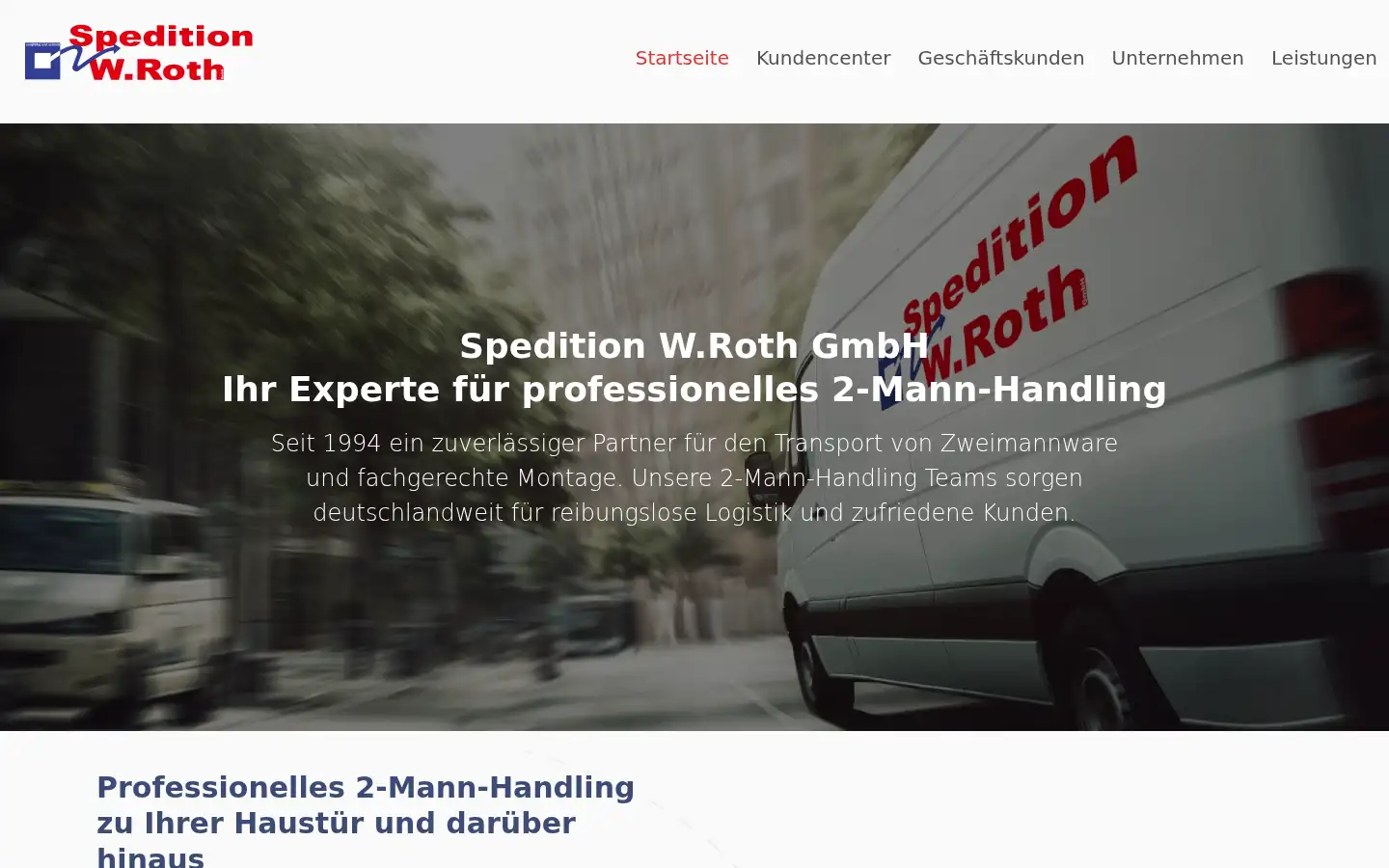 Screenshot of speditionroth.de