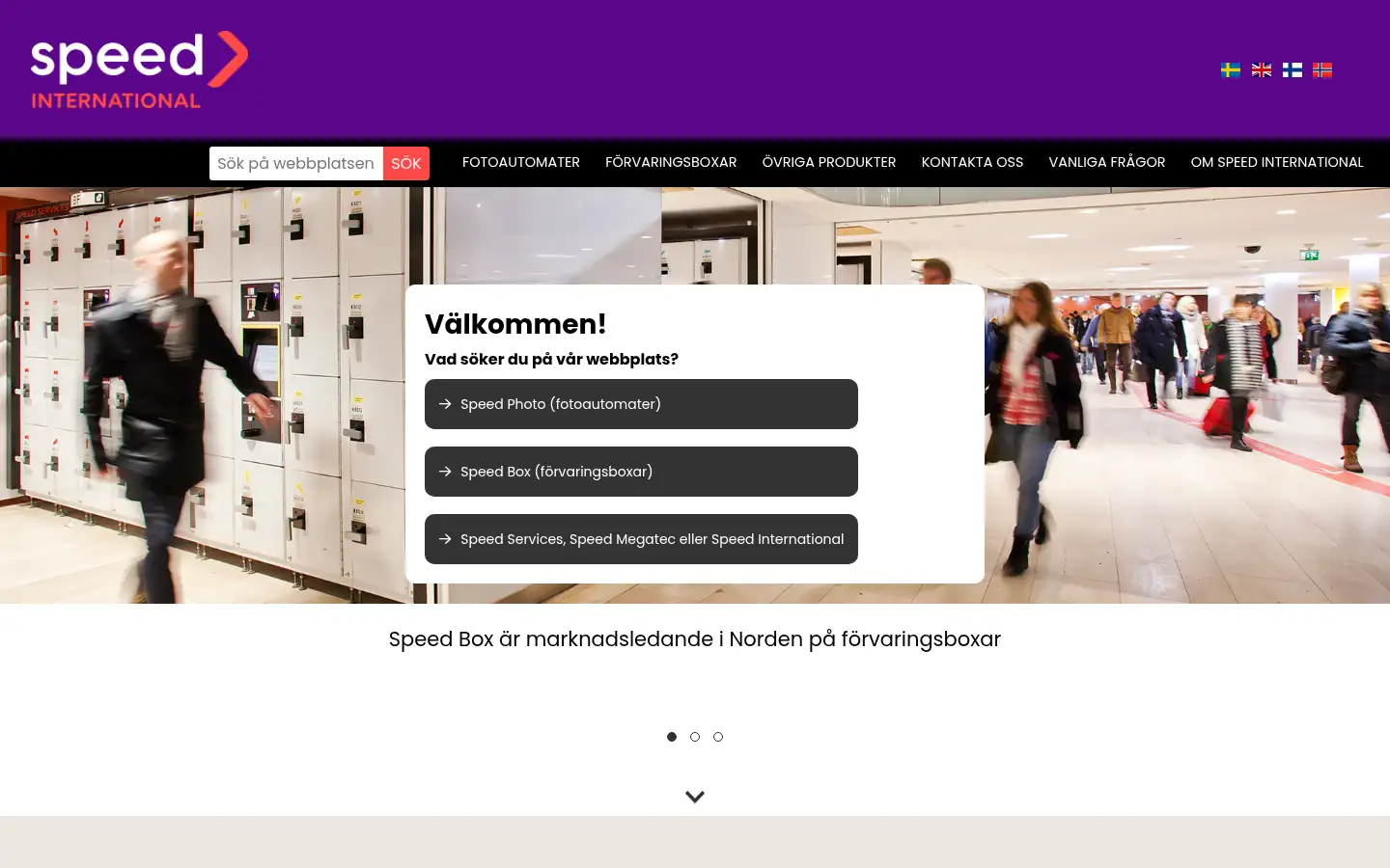 Screenshot of speed-services.se