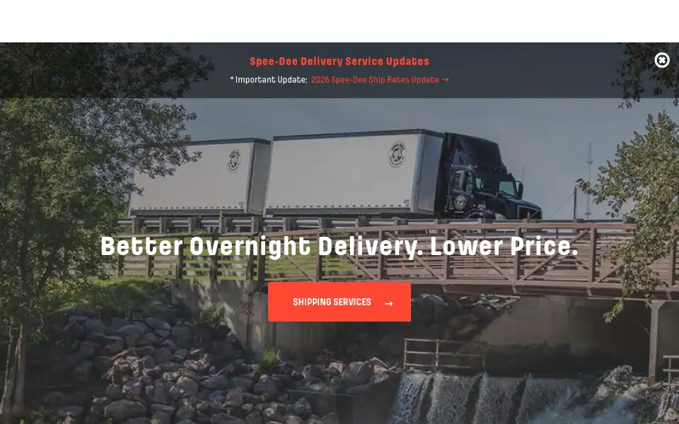 Screenshot of speedeedelivery.com