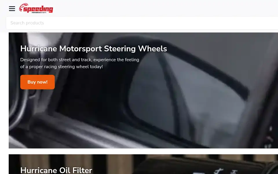 Screenshot of speedingparts.co.uk