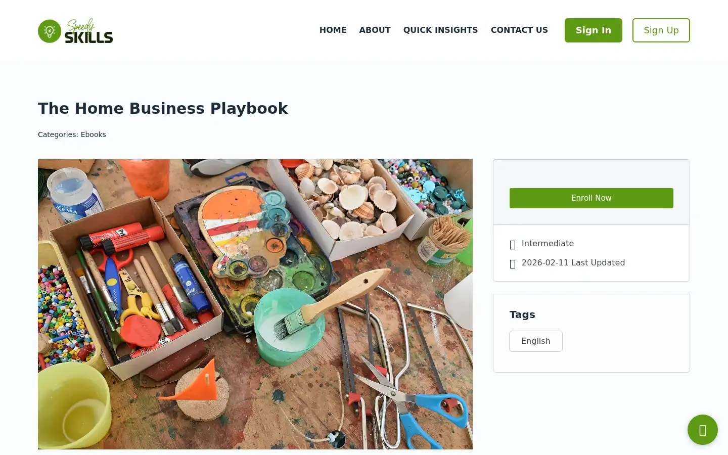 Screenshot of speedy-skills.com