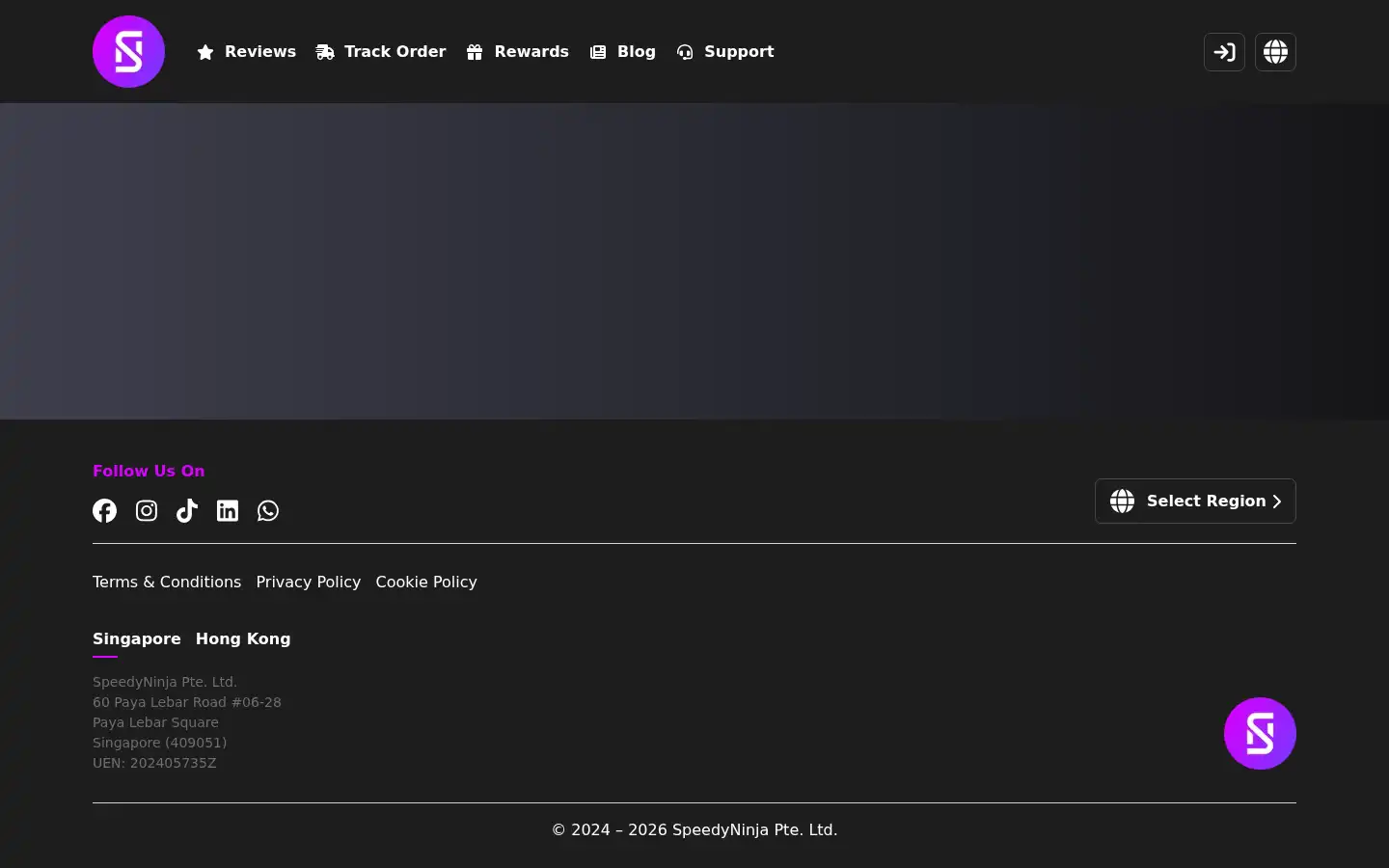 Screenshot of speedyninja.co