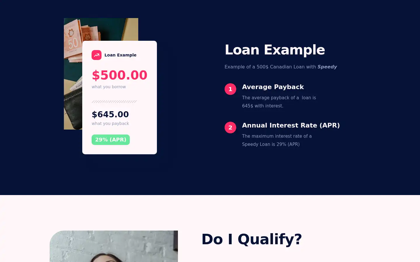 Screenshot of speedypaidloans.com