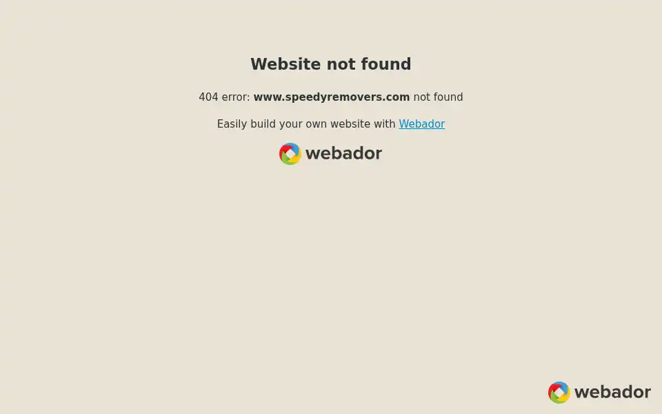 Screenshot of speedyremovers.com