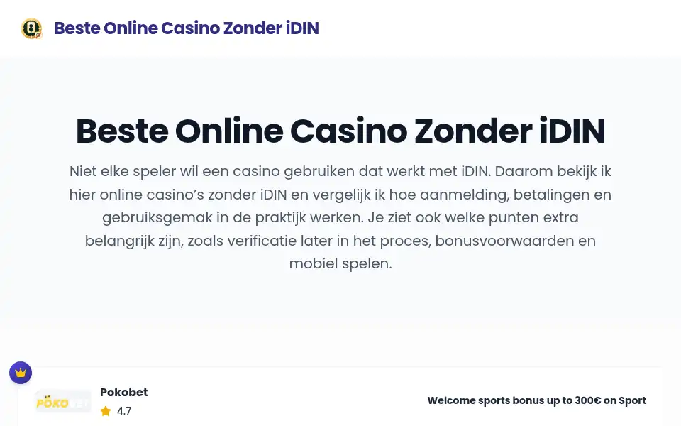 Screenshot of speelselectie.net