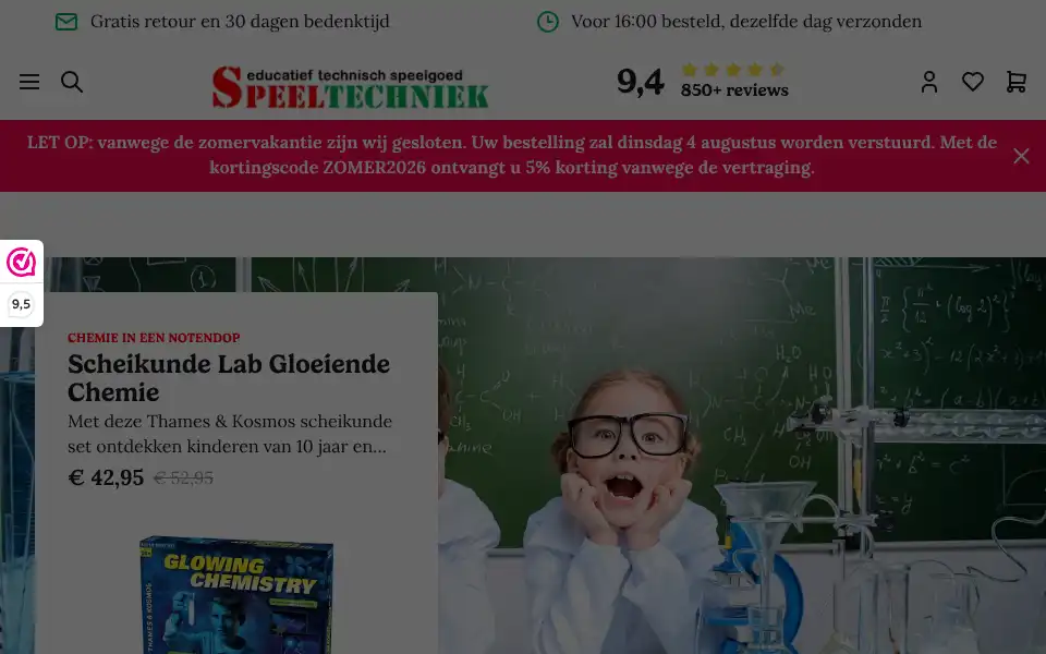 Screenshot of speeltechniek.nl