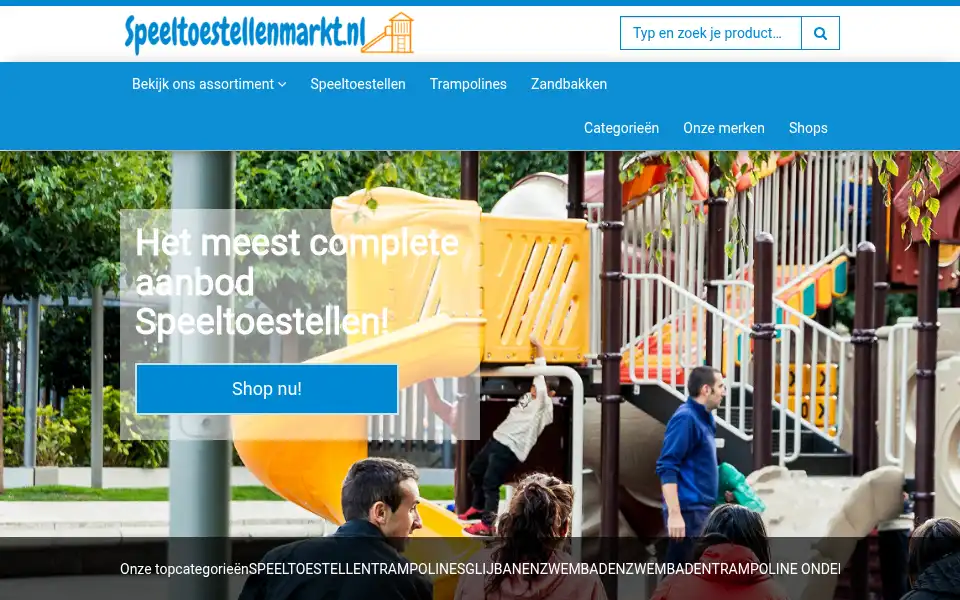 Screenshot of speeltoestellenmarkt.nl