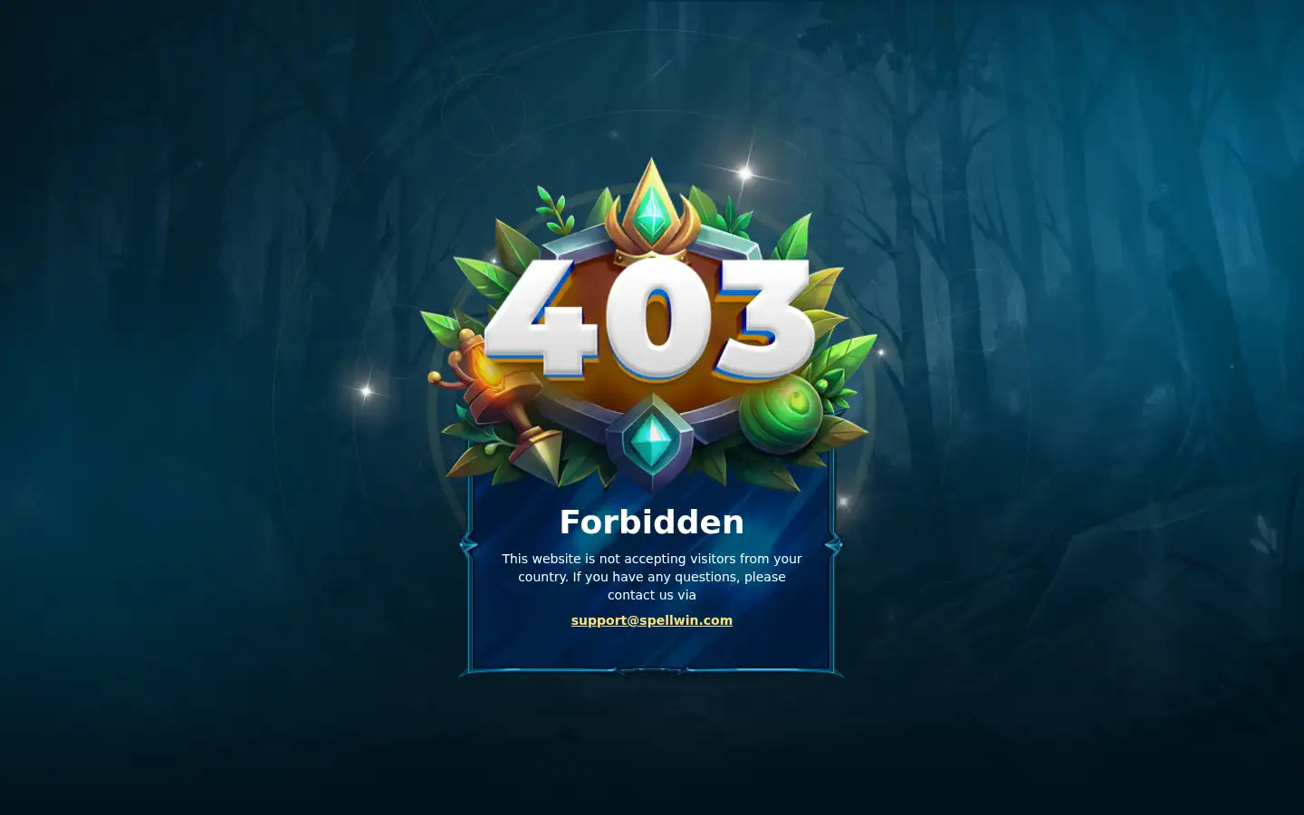 Screenshot of spellwin.com