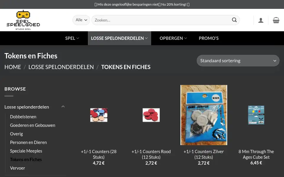 Screenshot of spelspeelgoed.com