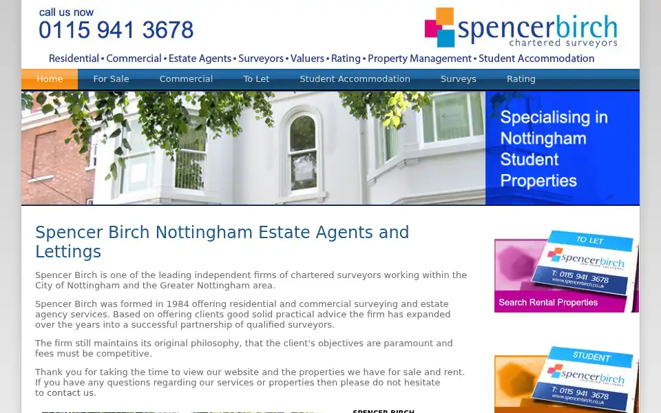 Screenshot of spencerbirch.co.uk