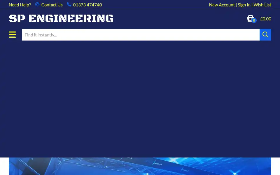 Screenshot of spengineering.co.uk