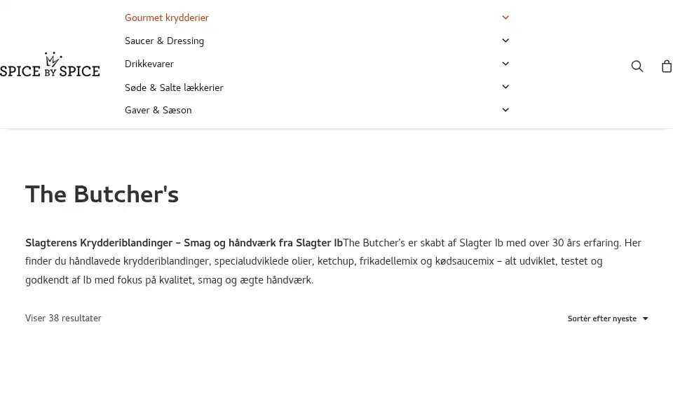 Screenshot of spicebyspice.dk