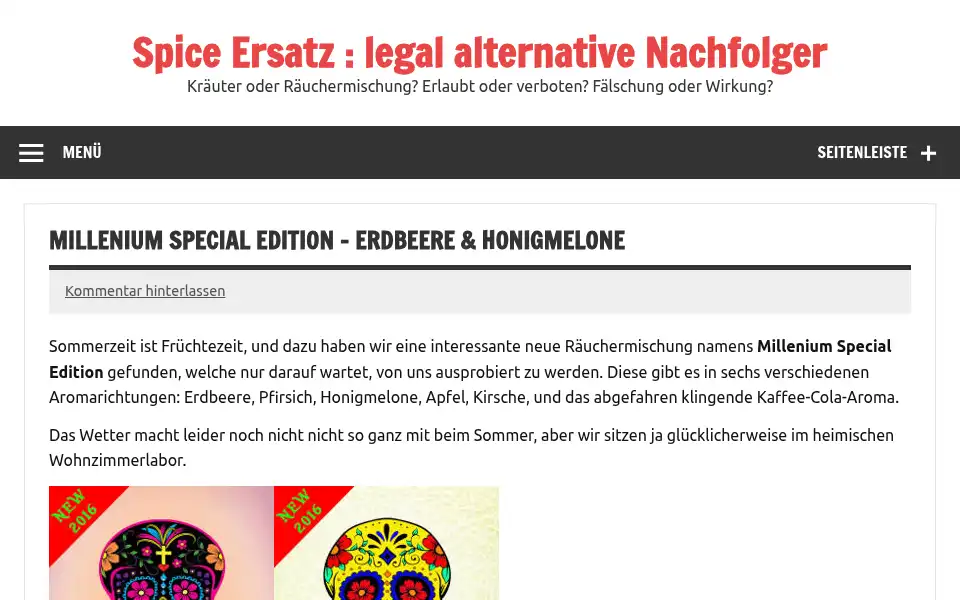 Screenshot of spiceersatz.com