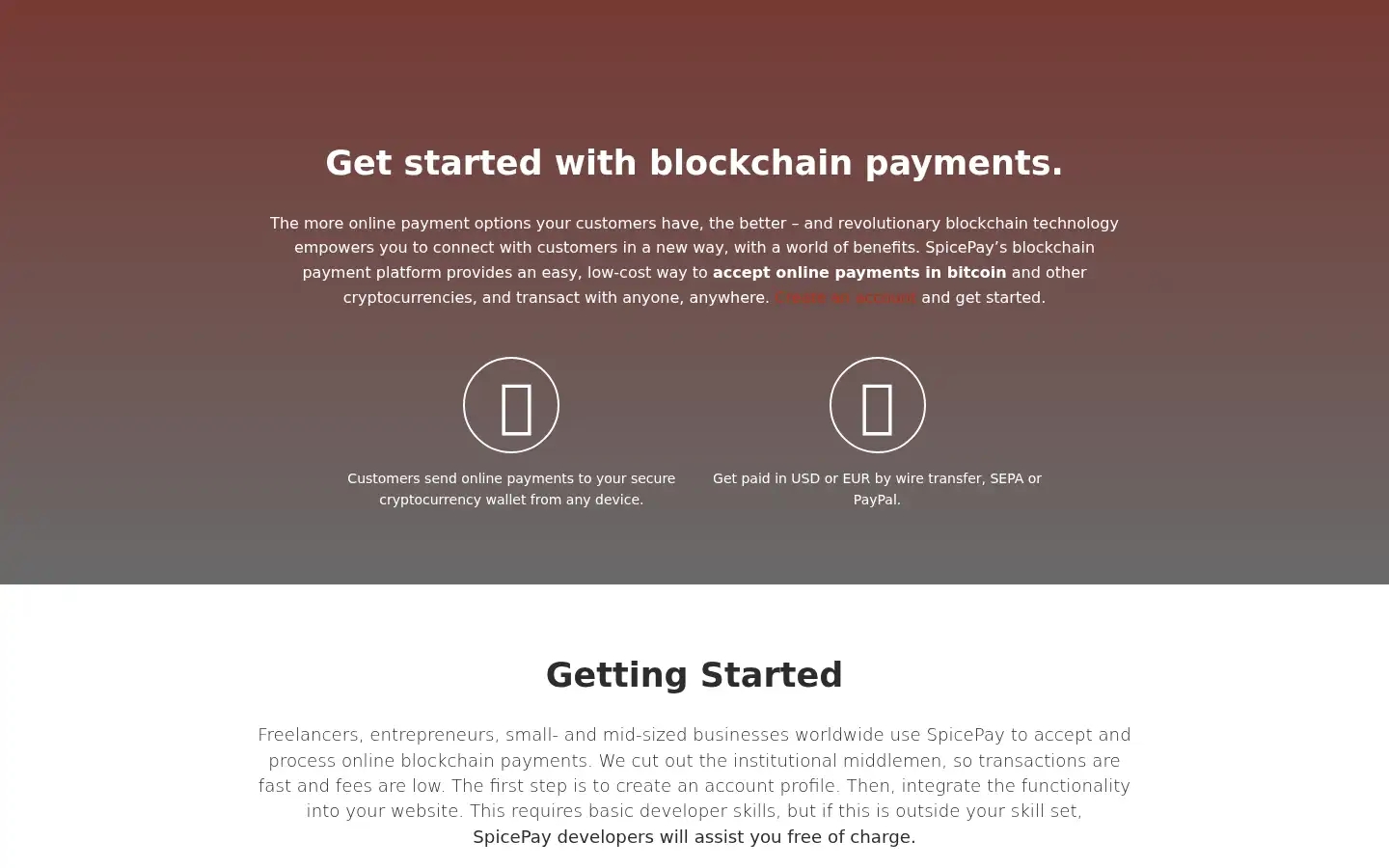 Screenshot of spicepay.com