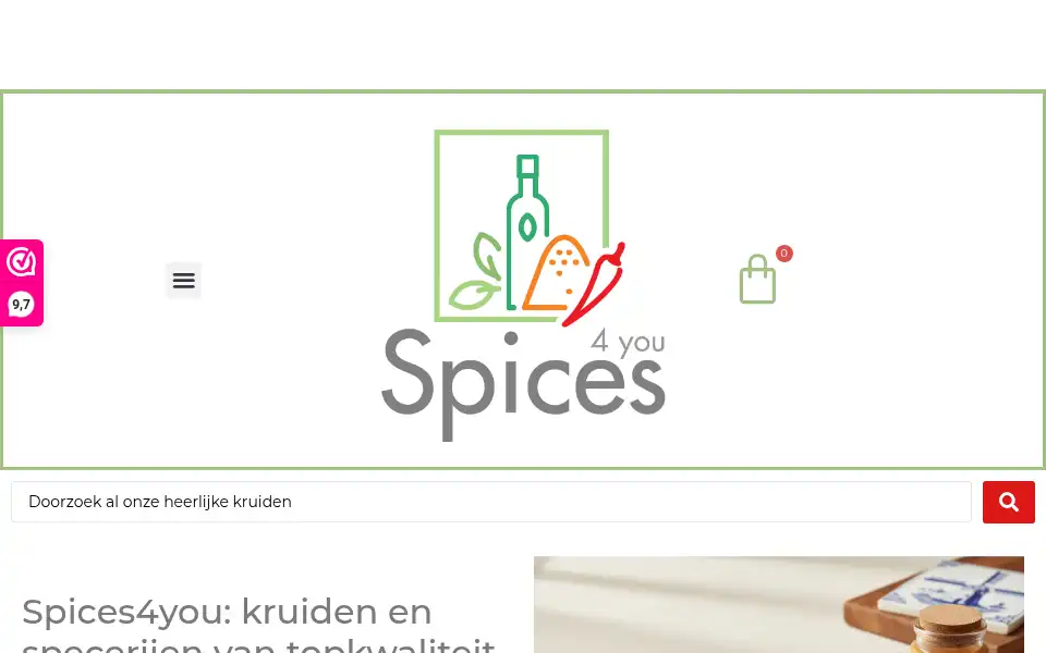 Screenshot of spices4you.nl