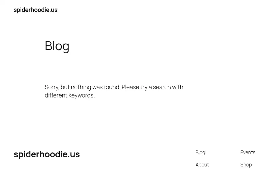 Screenshot of spiderhoodie.us