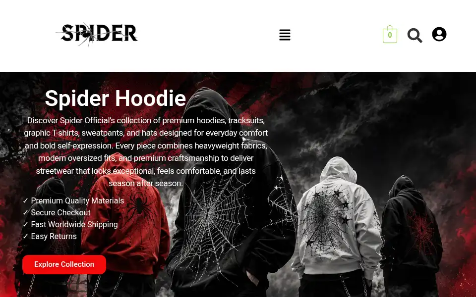 Screenshot of spiderofficial.us