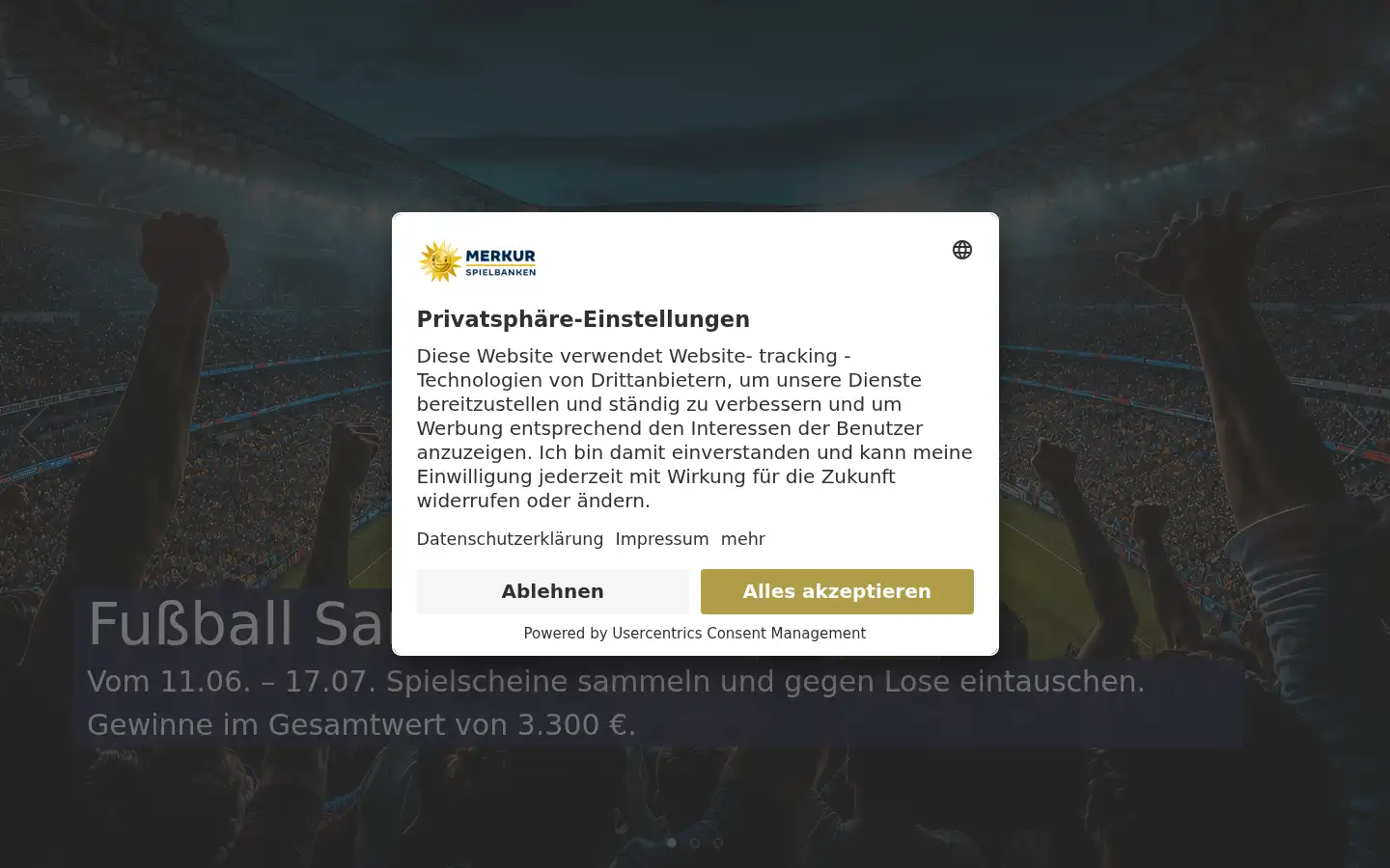 Screenshot of spielbank-leuna.de