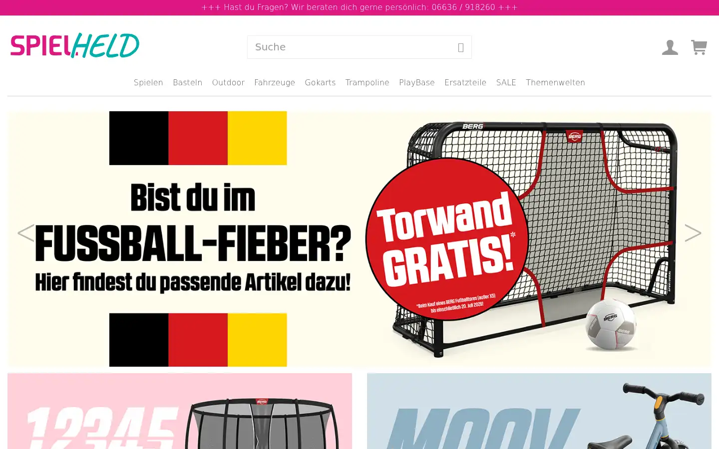 Screenshot of spielheld.de
