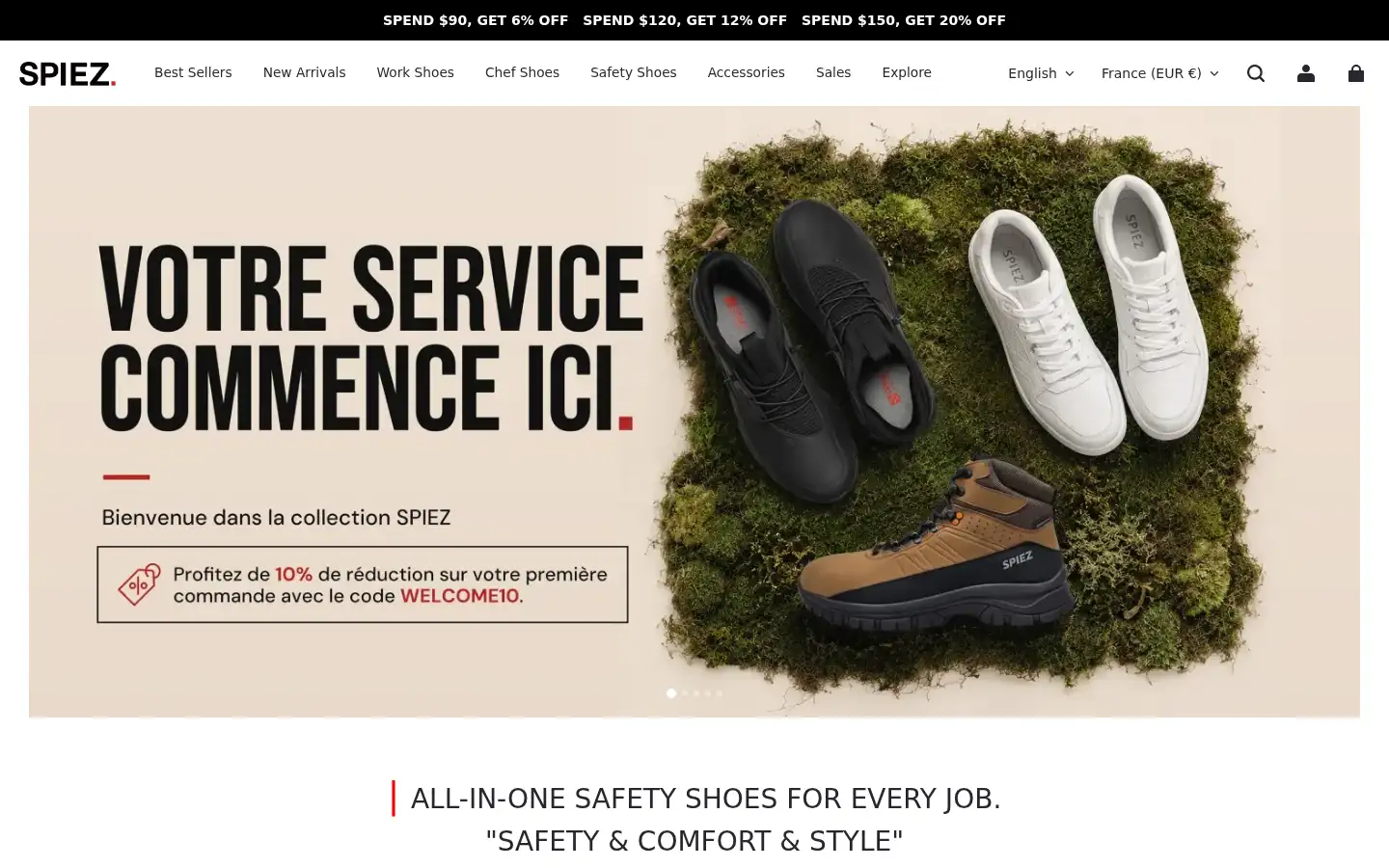 Screenshot of spiezcollection.com