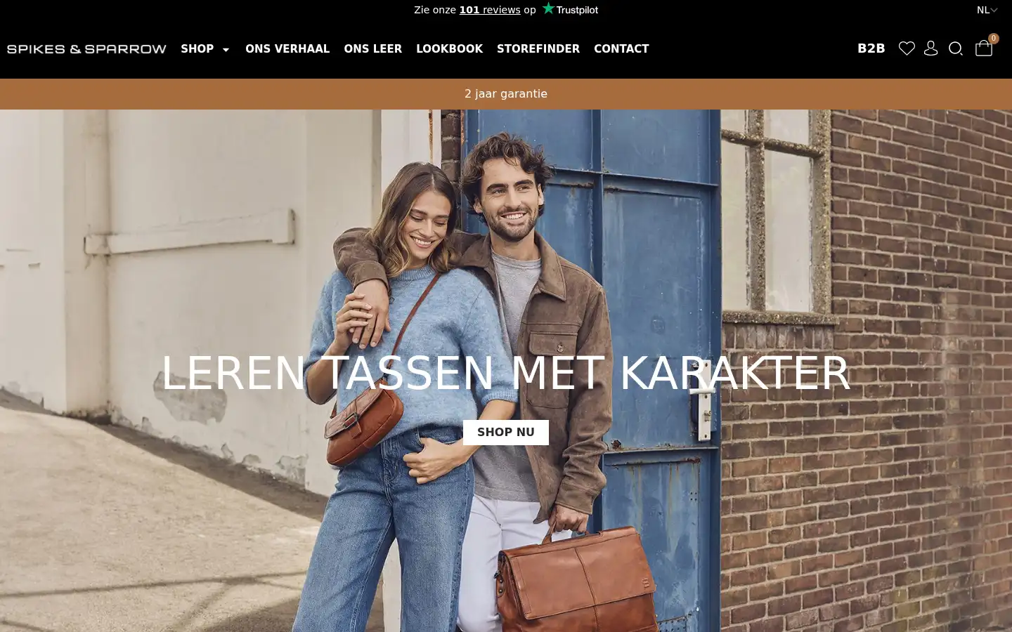 Screenshot of spikesandsparrow.com