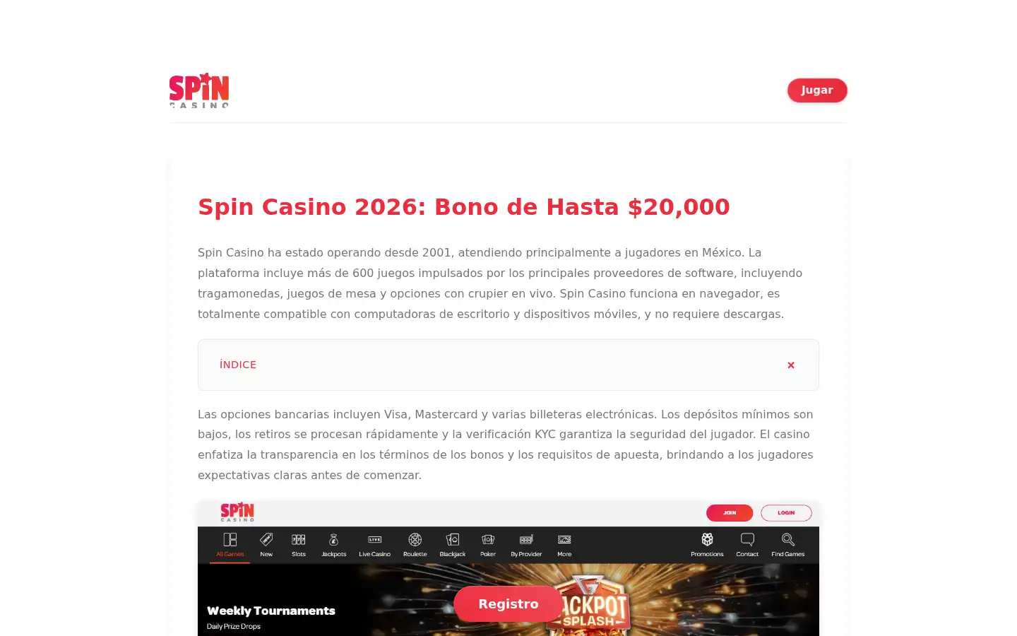 Screenshot of spindinerocasino.es
