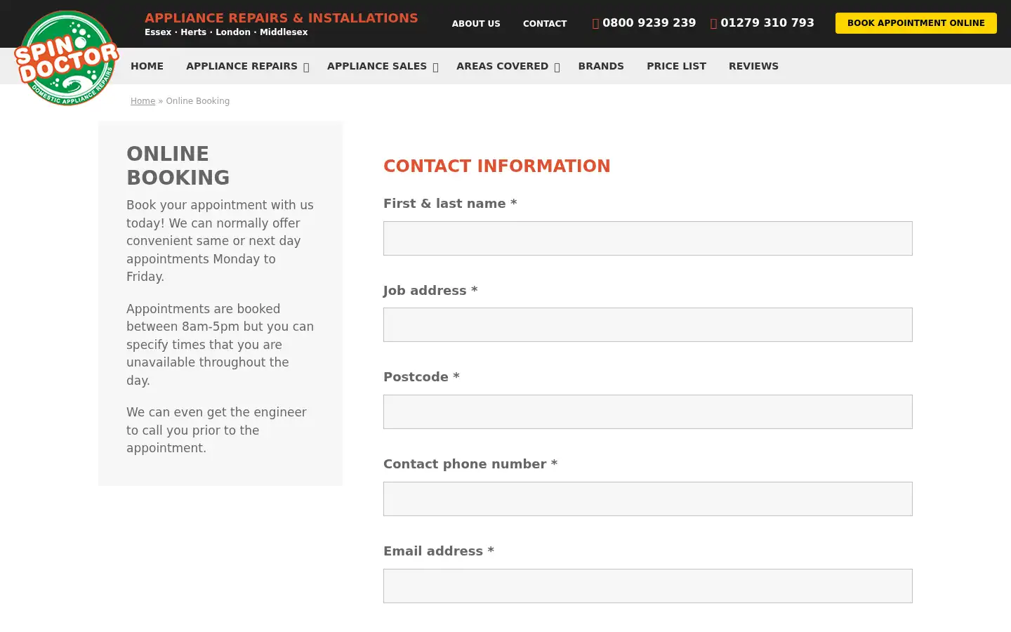 Screenshot of spindoctoruk.co.uk