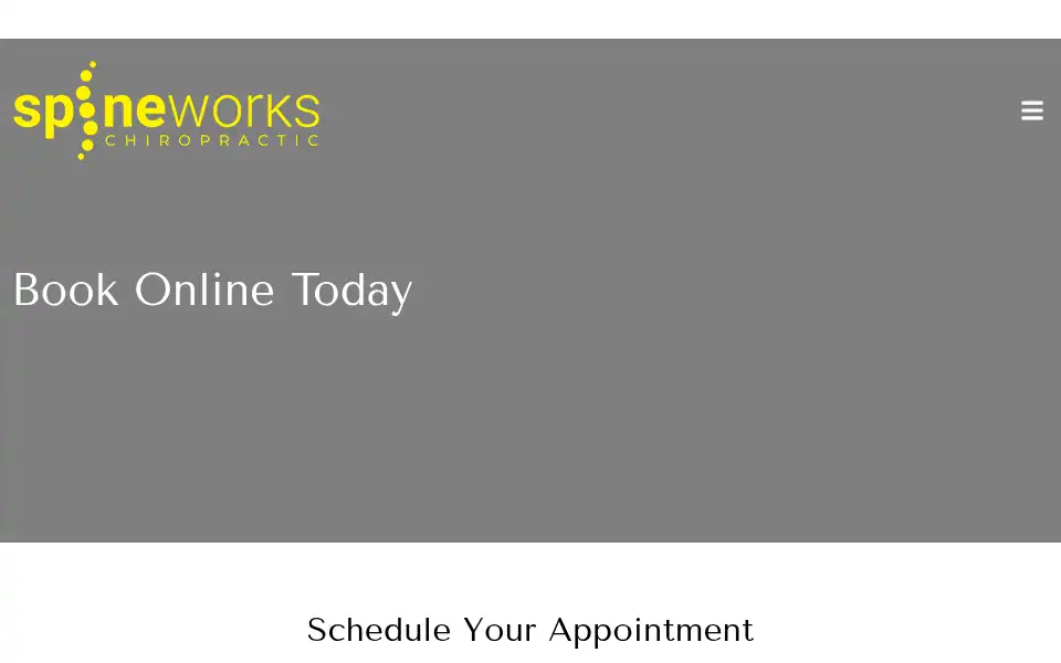 Screenshot of spineworkschiro.co.uk