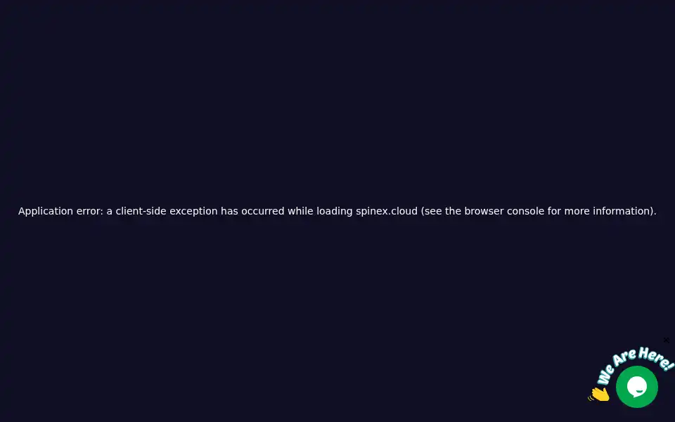 Screenshot of spinex.cloud