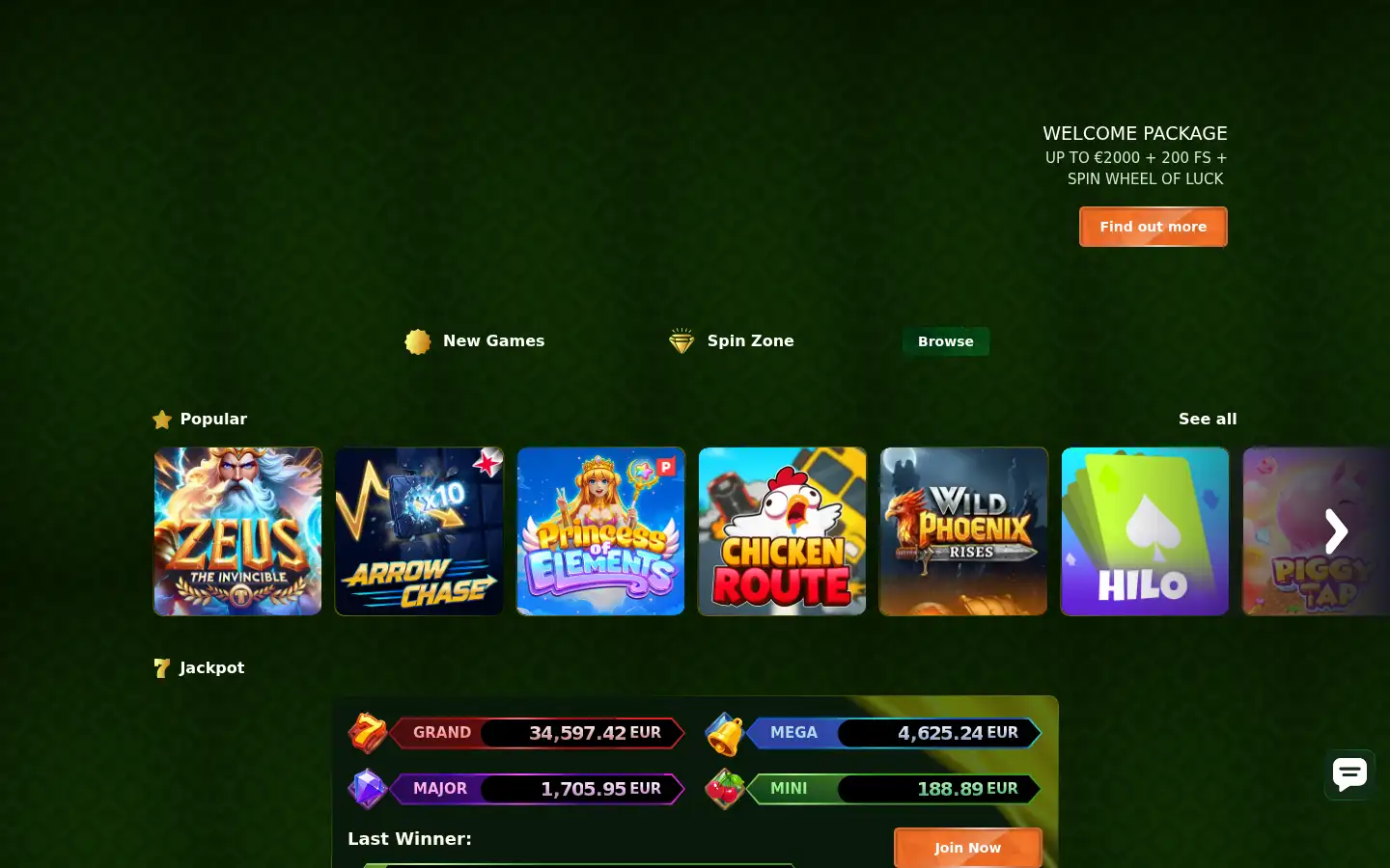 Screenshot of spinmillion71.com