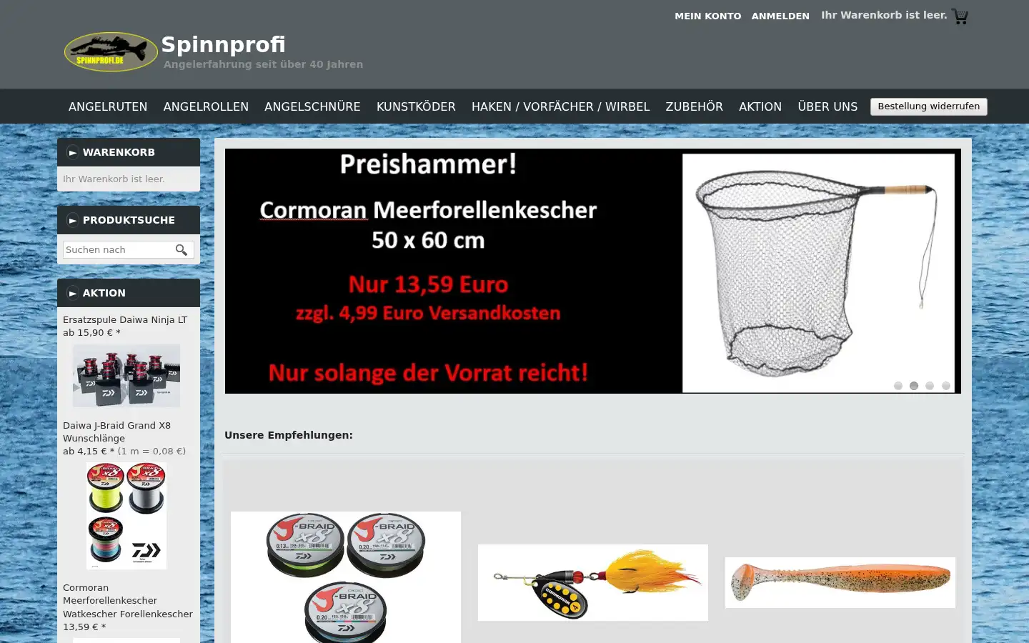 Screenshot of spinnprofi.de