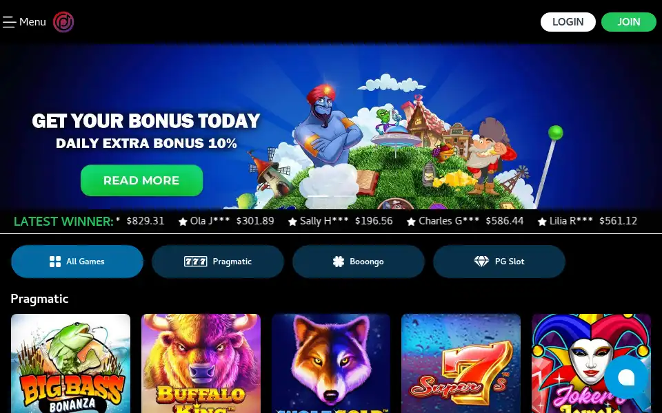Screenshot of spinpathcasino.com