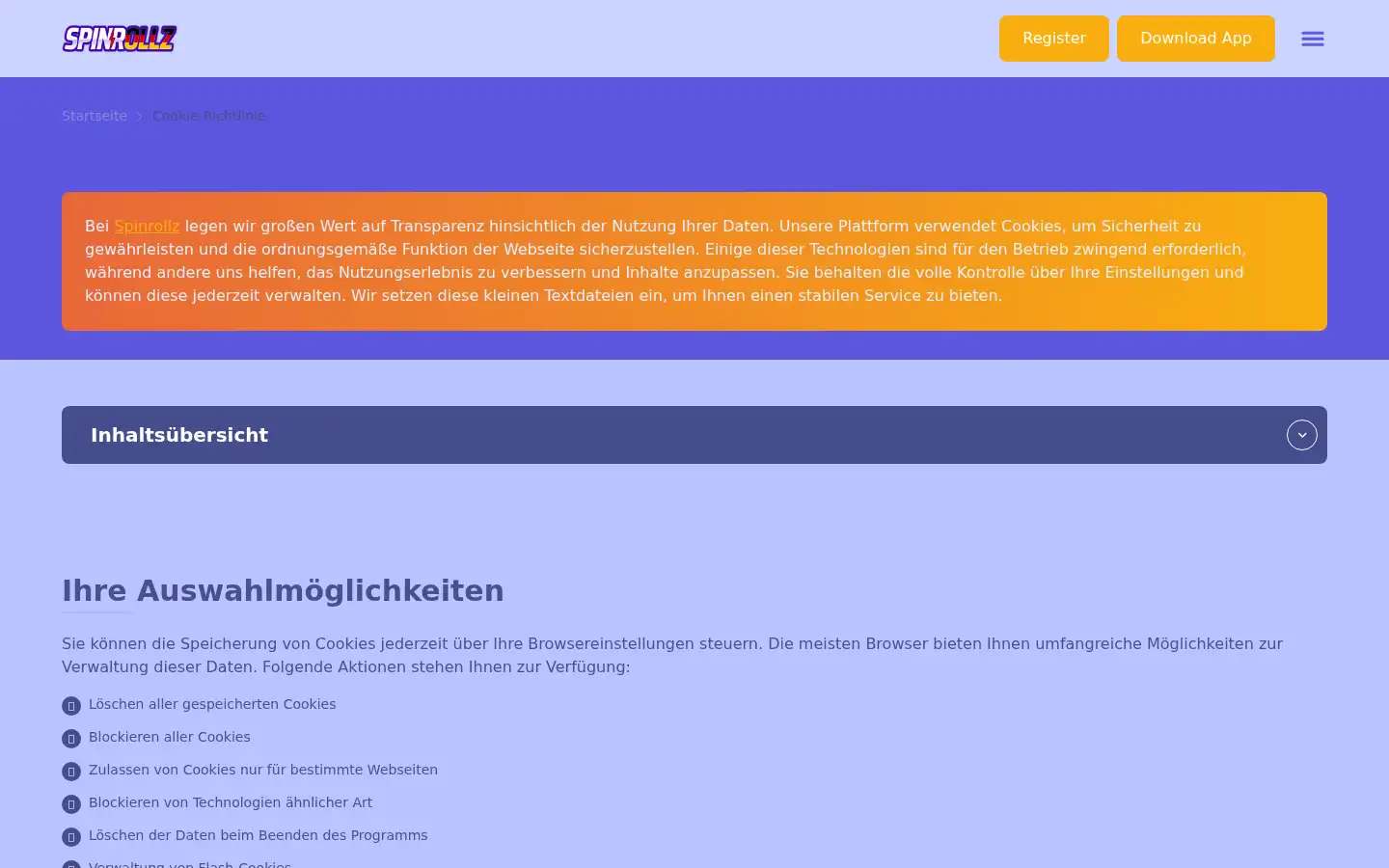 Screenshot of spinrolz.com.de