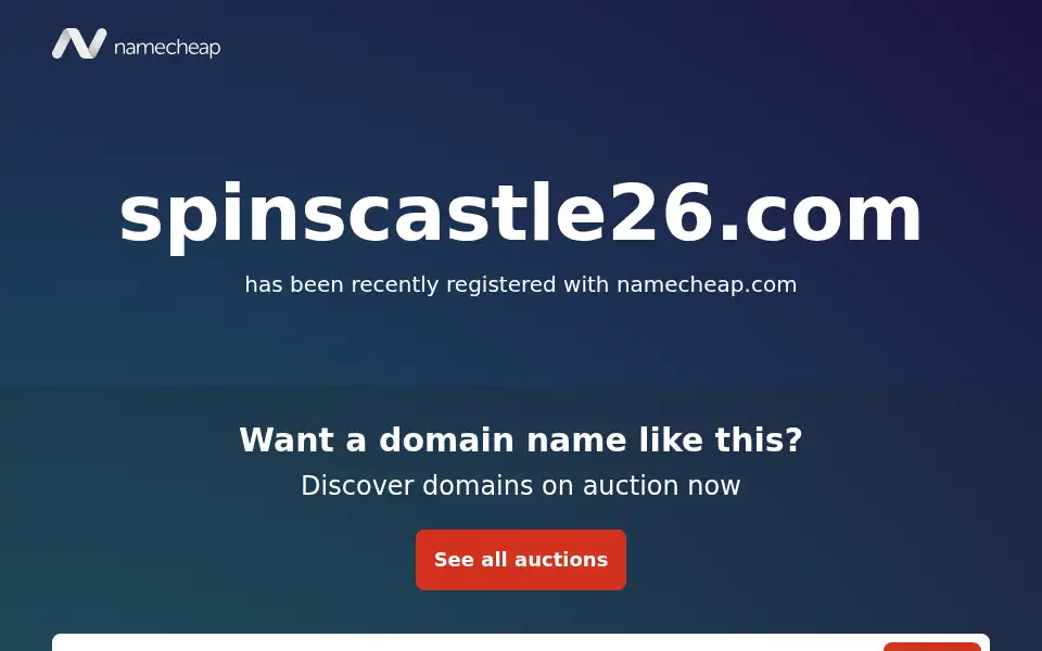 Screenshot of spinscastle26.com