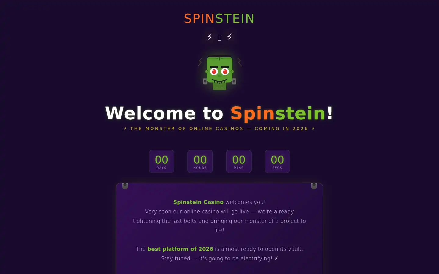 Screenshot of spinstein.eu.com