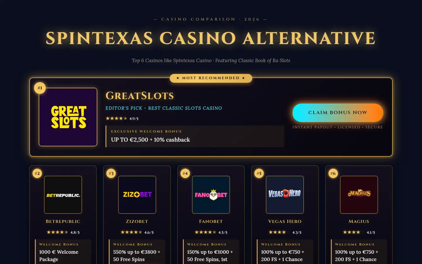 Screenshot of spintexas.pro