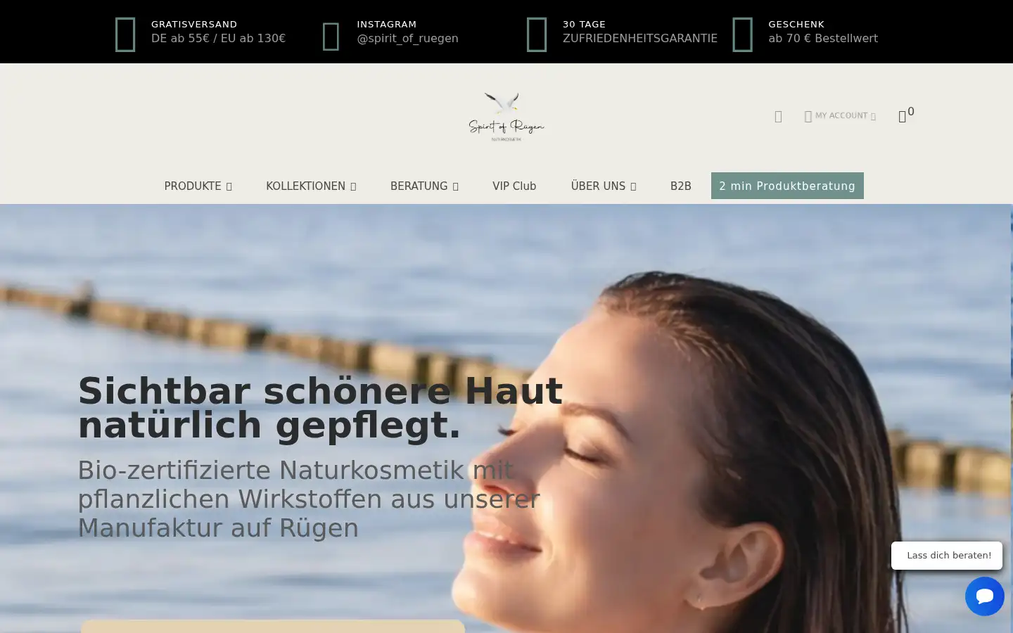 Screenshot of spirit-of-ruegen.de