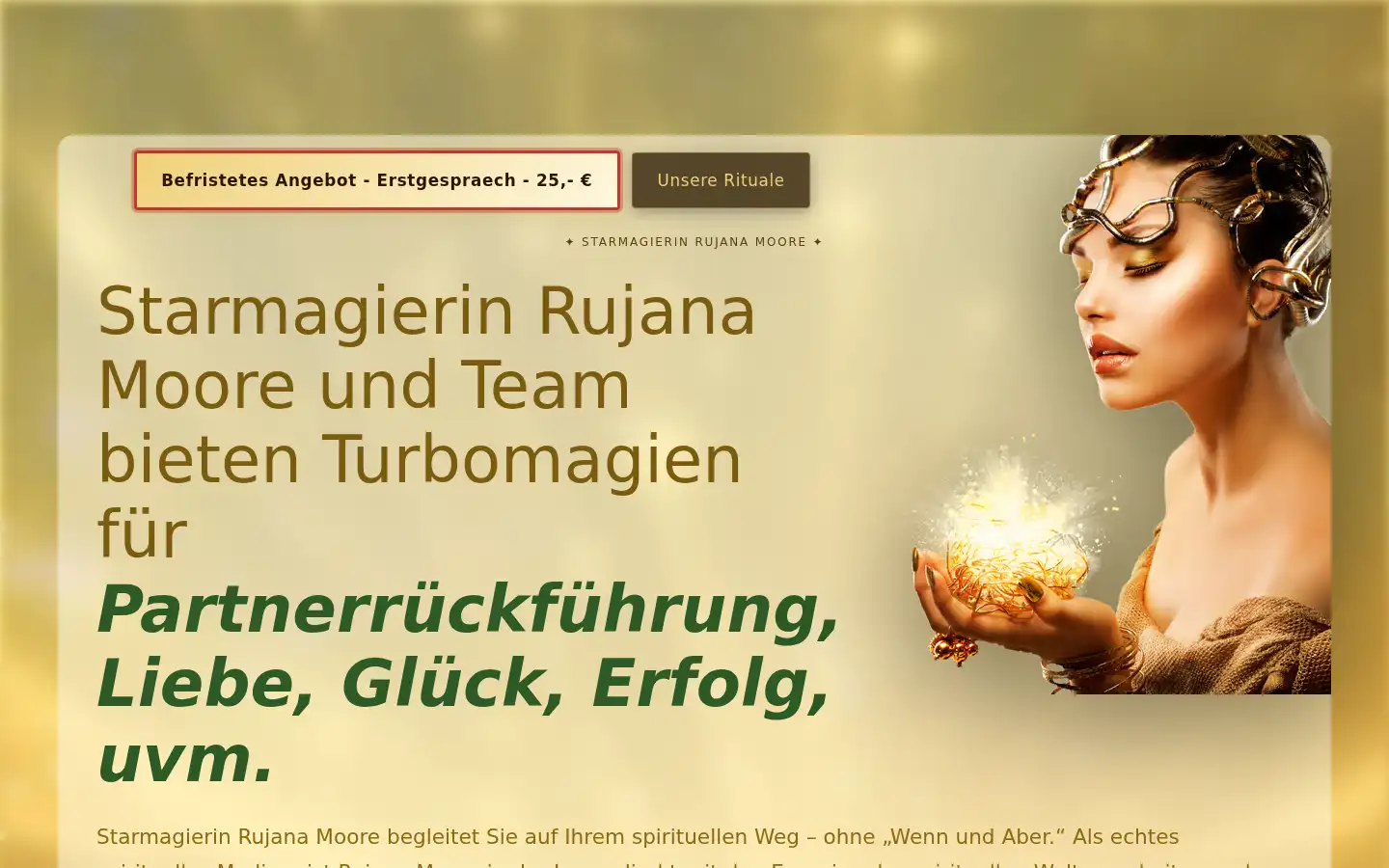 Screenshot of spiritmagiccall.com