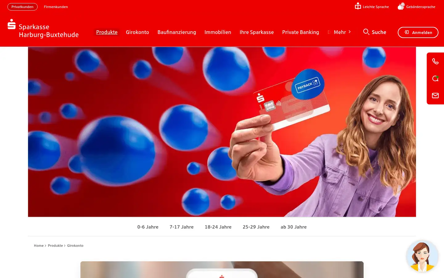 Screenshot of spkhb.de