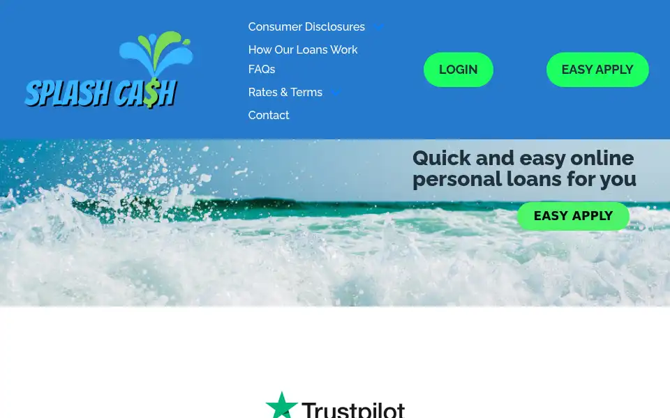 Screenshot of splashcash.net
